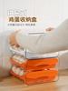 1pc Kitchen Egg Storage Box Refrigerator Fresh Plastic 2-Layer Drawer Type Large Capacity Storage Home Kitchen Organizer Rack