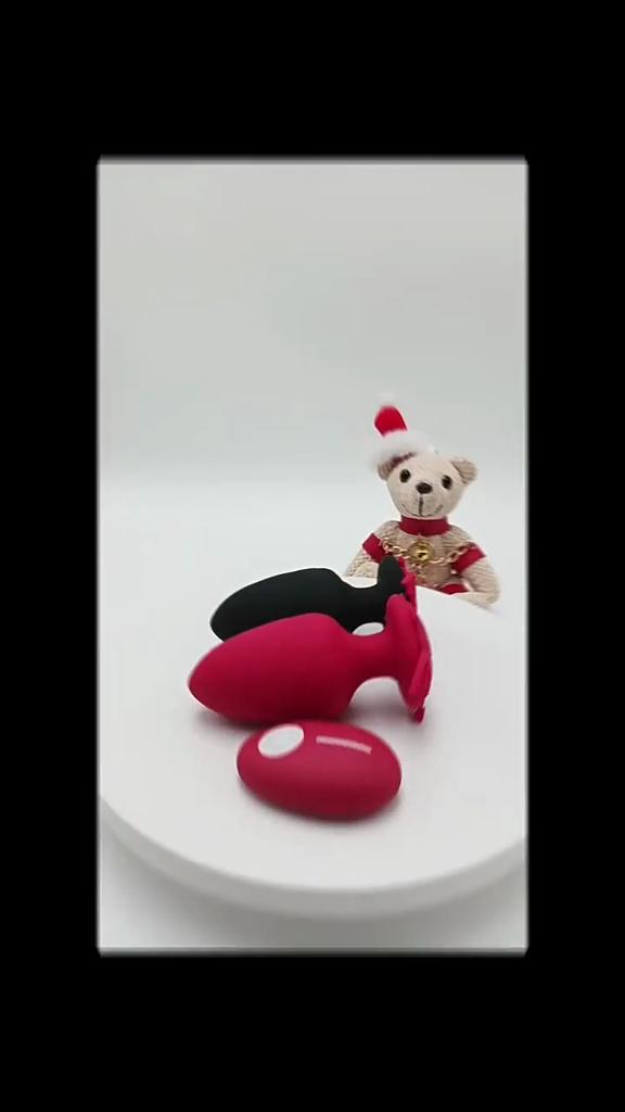 Luminous Devil Tail Silicone Electric Anal Plug LED Wireless Remote Control Vibrator Butt Plug Couple Penetration Adult Sex Toys