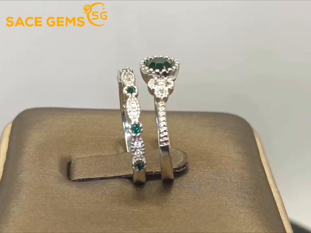 Sace Gems Классическое кольцо из медного сплава с цирконием, женские ювелирные изделия, свадебный подарок, вечеринка