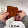 Женский короткий кошелек Винтажный из PU-кожи с восковой пропиткой Кошелек для мелочи на молнии Держатель для карт с кисточкой Множество отделений для карт Маленький женский кошелек