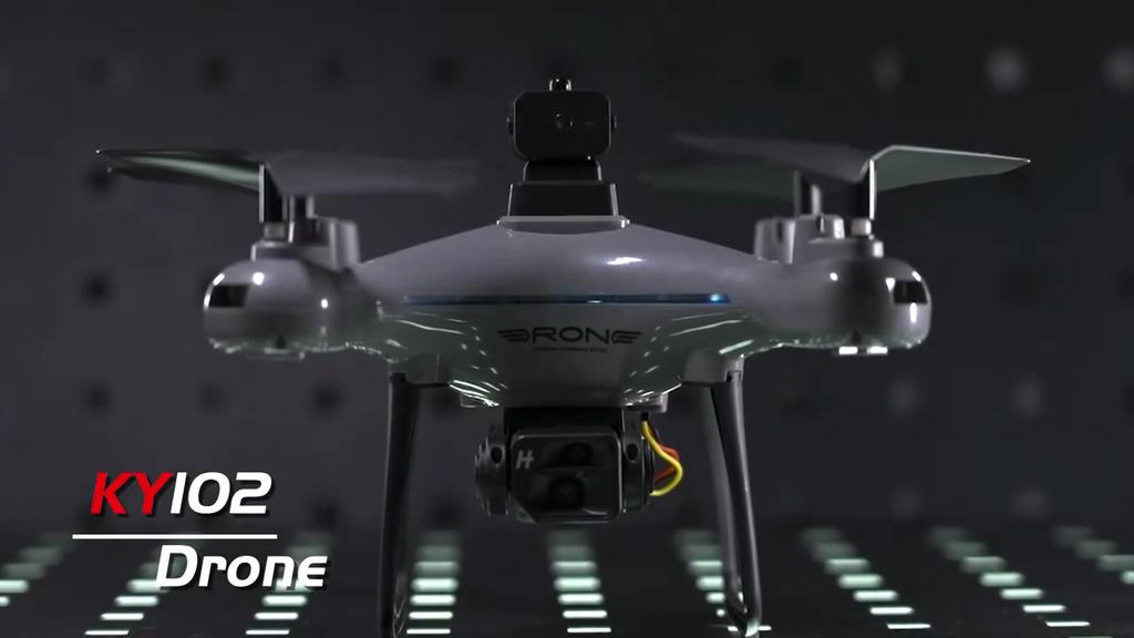KY102 Drone HD Dual-Camera Aerial Photography 360 Obstacle Avoidance WIFI FPV Optical Flow Four-Axis RC Aircraft Kids Toys Gift