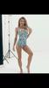 European and American Style Women Sexy One Piece Printed Bikini Swimsuit Deep V Monokini Tummy Control Swimwear Backless Hot Spring Bathing Suit