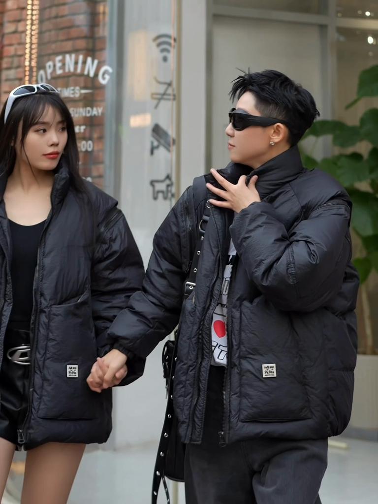 Fashion Winter Down Jackets Men Black Outerwears 2024 Sleeves Detachable Thick Warm Men's Puffer Jackets